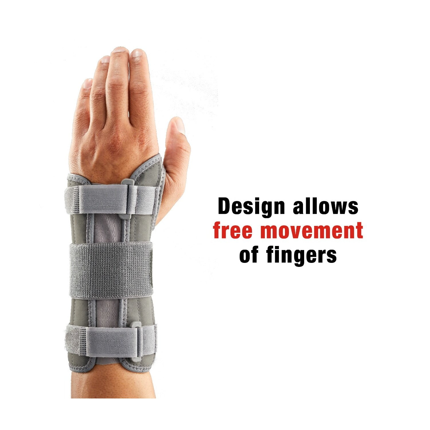 ACE Brand Carpal Tunnel Wrist Stabilizer, Left Wrist, Firm Stability, All Day Wear, 1 Support