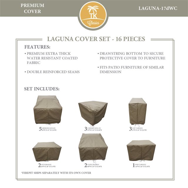 Ensemble de Housse de Protection LAGUNA-17d