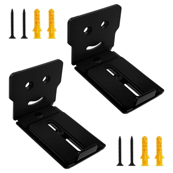 NUAHRHY Iron Soundbar Wall Mount Bracket 50kg Load Capacity Speaker Wall Mount Rack Stable Support Soundbar Support Stand for Home