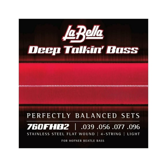 La Bella 760FHB2 "Beatle" Bass Stainless Steel Flat Wound Bass Guitar String