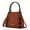 Cognac, variant on Kenna Snake embossed Vegan Leather Womens Tote Bag by Mia K