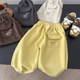 thumbnail image 2 of 7-8 Years Toddler Boys Joggers Pants Elastic Waist Sweatpants Kids Baby Soft Running Athletic Trousers Boys Baggy Sweatpants Yellow Pants, 2 of 3