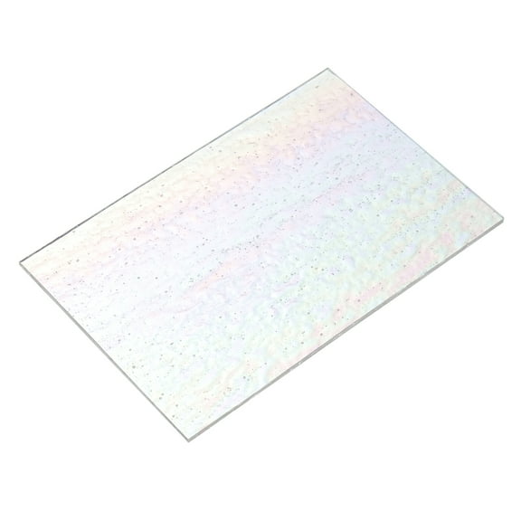 Stained Glass Sheet Mosaic Tile 5.9 Inch x 3.9 Inch Transparent Color, Stained Glass Sheets for Crafts Project