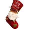 thumbnail image 1 of Bcamelys Lot Of 18 Big Christmas Socks For Tree Decoration Candy Pattern, 1 of 3