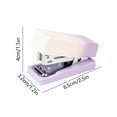 thumbnail image 3 of Aufmer 4 Pcs Small Cute Stapler Set with Staples, Portable 15-Sheet Capacity Mini Stapler for Students & Office, 2.56x1.57in(Purple), 3 of 6