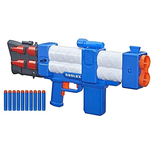NERF Roblox Arsenal: Pulse Laser Motorized Dart Blaster, 10 Nerf NERF