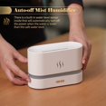 thumbnail image 2 of X  Simulation Flame Mist Humidifier 2 Brightness Night Light Quiet Cool Desktop USB Humidifier Aromatherapy Essential Oil Diffuser for Home Office Bedroom Baby Room Auto-off, 2 of 11