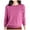 Pink, variant on GDREDA Women's Casual Loose Fit Knitted Pullover Sweater Low Cut Round Neck Lightweight Top For Fall Winter Womens Cropped Pullover Sweaters