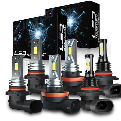 LED Headlight   Fog Light Bulbs White Combo For Lexus ES330 2005-2006