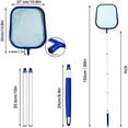 thumbnail image 6 of Blue Leaf Skimmer Net for Pools & Hot Tubs | Fine Mesh Pool Rake with 153cm Aluminum Extension Pole | Lightweight Plastic Frame | Debris Removal Tool for Leaves & Small Particles, 6 of 7