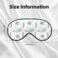 thumbnail image 5 of Naloa Whale And Turtle Print Sleep Mask for Sleeper, Light Blocking Sleeping Eye Mask for Women Men, Eye Shade with Adjustable Strap for Travel, Nap,Meditation, 5 of 7