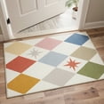 thumbnail image 6 of GENIMO 5'x7' Area Rug for Living Room, Machine Washable Non Slip Low Pile Rug for Bedroom Dining Room, Neutral Minimalist, Muted Pastel, 6 of 7