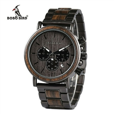 BOBO BIRD Wooden Watch Men Luxury Quartz Wood Wrist Watches 2 Type for men and women in natural wooden watches Wooden&Metal Folding