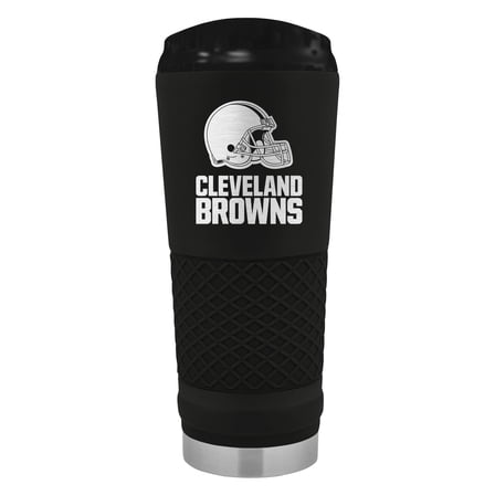 Black Cleveland Browns 24oz Stealth Matte Tumbler