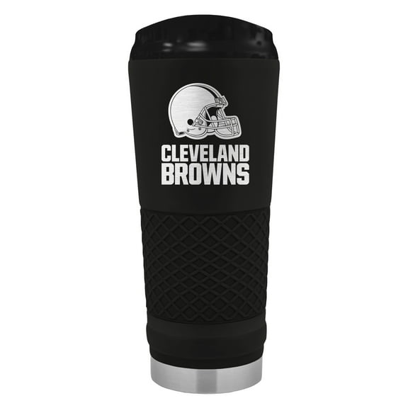 Black Cleveland Browns 24oz Stealth Matte Tumbler