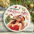 thumbnail image 5 of Artistic Classic Holiday Melody Ornament, All I Want for Christmas Is You, Celebrity Singer Gift, 5 of 7