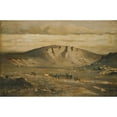 thumbnail image 2 of Adolf Kosárek 24x17 Black Ornate Framed Double Matted Museum Art Print Titled: Lonely Landscape (Peasants´ Wedding) (1858), 2 of 5