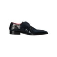 thumbnail image 3 of Jeffery West Arrow Derby Polished Leather Shoes, Blue, 3 of 9