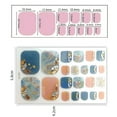 thumbnail image 5 of UDIYO 1 Set Toe Nail Stickers Waterproof Self-adhersive Nail Art Women Manicure Toenail Wraps Stickers for Girl, 5 of 7