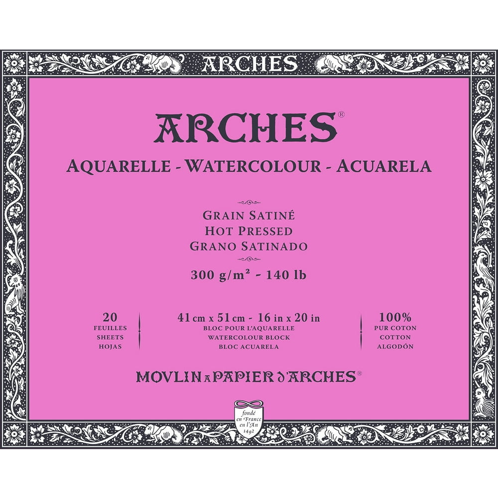 Arches 16" X 20" Watercolor Paper (20 Sheets)