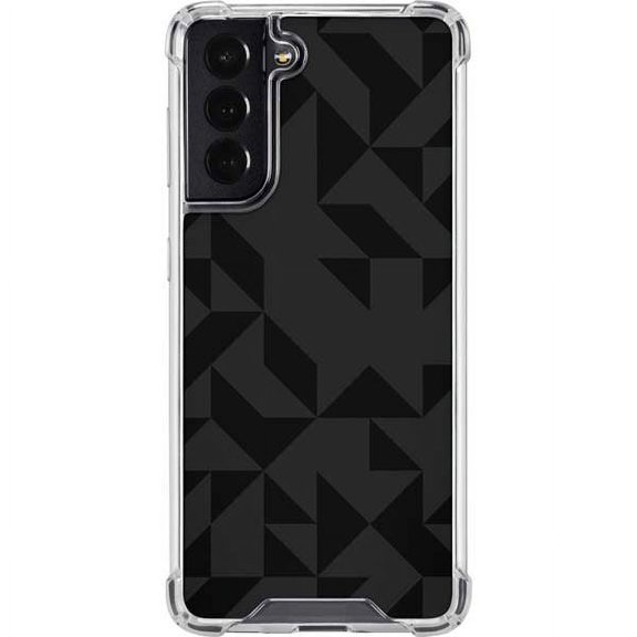 Skinit Geometric Black Galaxy S22 Clear Case