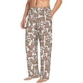 thumbnail image 6 of Logiee brown sloth family Print Pajama Pants for Men,Men’s Pajama Bottoms,Mens PJ Pants with Pockets & Button Fly-Medium, 6 of 6