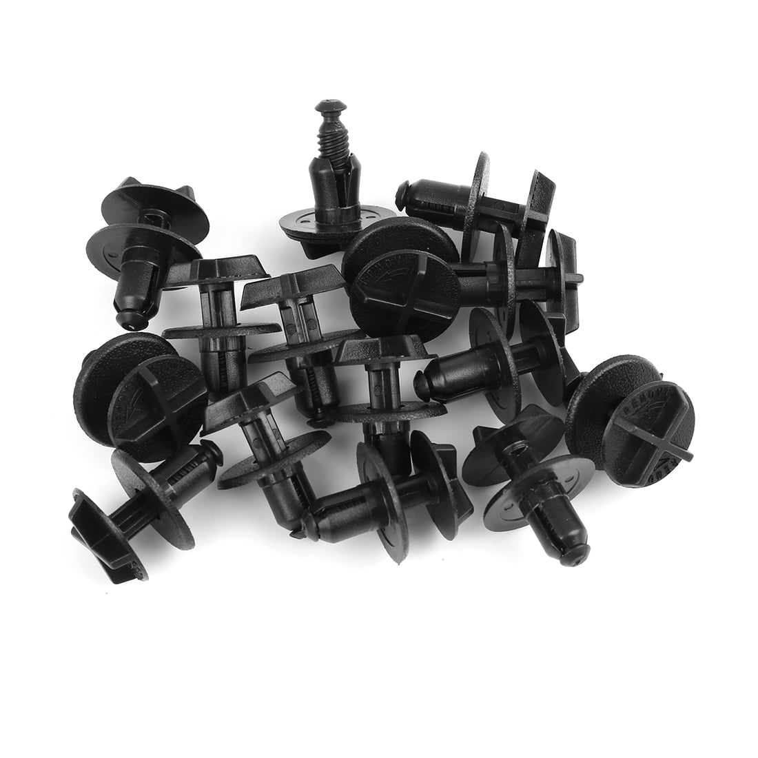 15pcs Plastic Rivet Black Bumper PushType Fastener Clips for F150