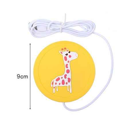 

Cute Cartoon 5V USB Warmer Silicone Heat Heater for Milk Tea Coffee Mug Hot Drink Beverage Cup Mat Kitchen Tools Heater Dropship