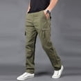 thumbnail image 1 of DPTALR Men's Summer Style Outdoor Multi-Pocket Overalls Straight Sports Pants, 1 of 5