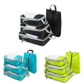 thumbnail image 1 of VONKY 4pieces Compression Packing Cubes Set Time-Saving Solution For Organized Travel OxfordCloth Travel Organiser Bags gray 1Set, 1 of 6