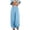 Light Blue_#07, variant on Sewkxo Womens Elastic High Waist Wide Leg Barrel Pants Flowy Baggy Balloon Trousers Summer Beach Pants,White M