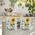 thumbnail image 4 of Sunflowers Farmhouse Kitchen Towels Set of 1, Sage Green Plaid Pastoral Rustic Absorbent Dish Towels for Kitchen, Microfiber Hand Towel, Quick Drying Tea Towel for Cleaning Decorative Dishcloths, 4 of 7