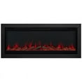thumbnail image 6 of Real Flame 49" Wall Mounted Recessed Electric Fireplace Insert in Black, 6 of 21
