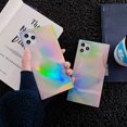 thumbnail image 3 of for iPhone Iridescent Case, Fashion Sparkly Laser Color Changing Luxury Design Anti-Fall Slim Thin Soft Flexible TPU Bumper Protective Back Cover Shiny Phone Case (iPhone 12 6.7,Black), 3 of 8
