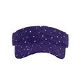 thumbnail image 2 of Glitter Sequin Visor - Purple, 2 of 4