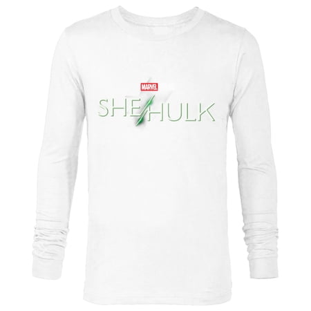 Marvel Studios She-Hulk Series Logo – Long Sleeve T-Shirt for Men – Customized-White