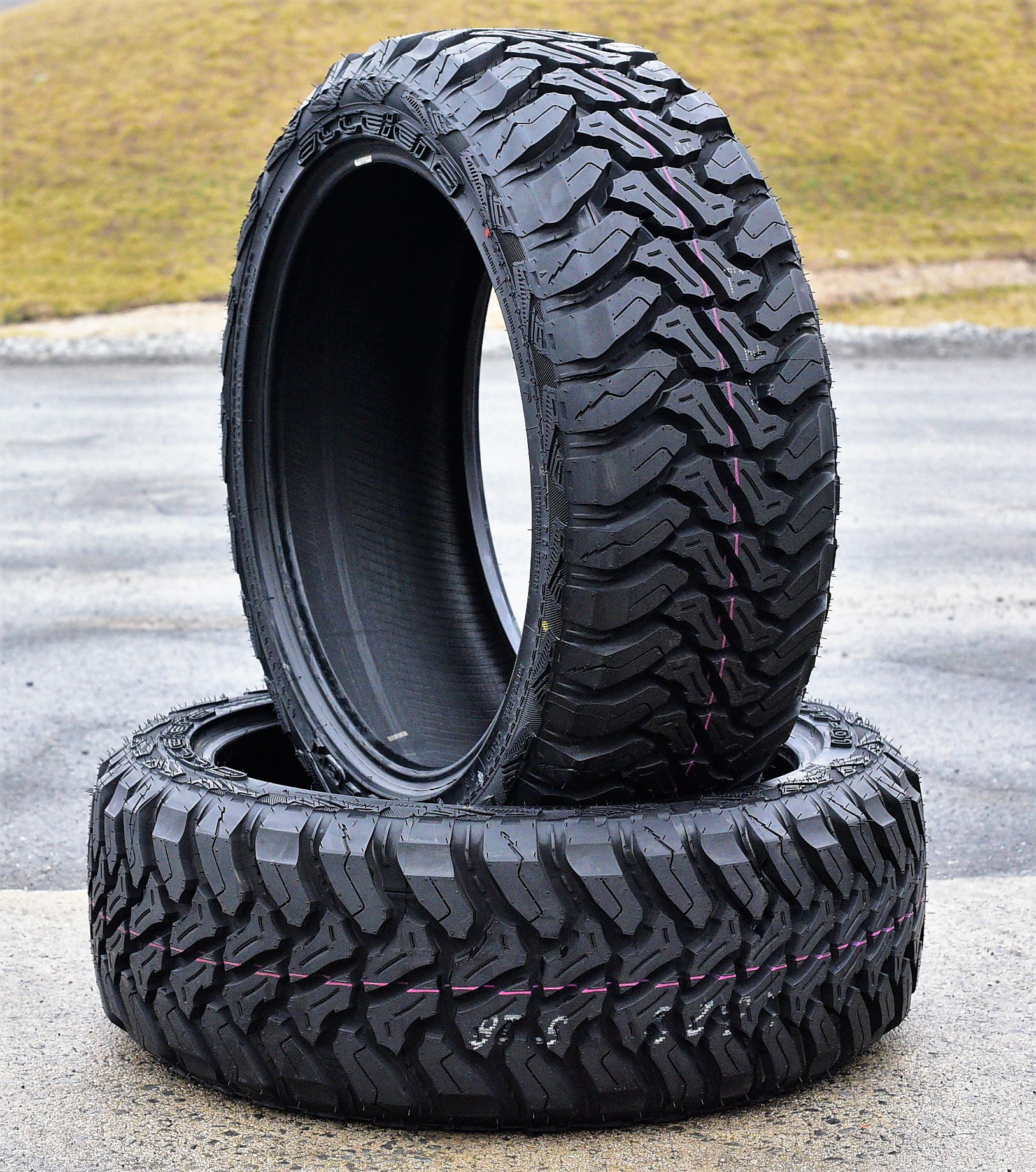 Set Of 4 Accelera M/T-01 Mud Terrain Tires - LT 35X12.50R18 123Q, Load Range E (10-Ply Rated)