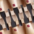 thumbnail image 5 of FLEXCUT Herramientas para tallar Deluxe Palm Gouges Mangos de madera de fresno y cuchillas de acero al carbono Juego de 9 (FR405), 5 of 5