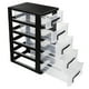thumbnail image 1 of Caja de almacenamiento de escritorio: Organizador transparente tipo cajón - Caja de maquillaje de 5 niveles - Organizador de joyas que ahorra espacio para el tocador del dormitorio, 1 of 7