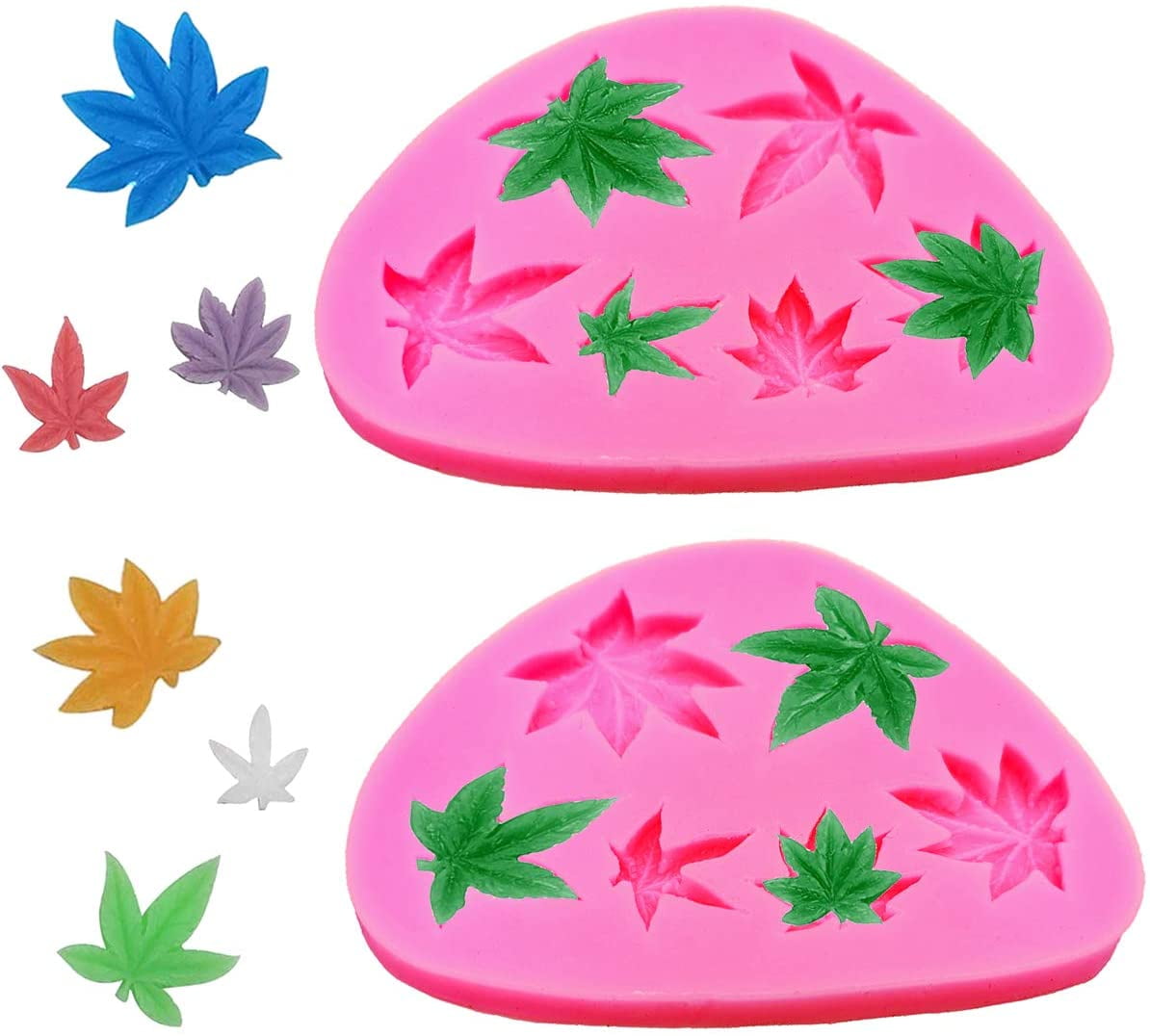 CANNABIS WEED MARIJUANA LEAF SHAPE ICE CUBE MAKER TRAY MOULD MOLD SILICONE DRINK 