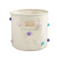 thumbnail image 4 of Urban Shop Pom Pom Storage Bin (Set of 4), White, 4 of 4