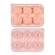 thumbnail image 2 of Bandeja de cubitos de hielo de rosa con tapa - molde de silicona en forma de rosa de 1,65 pulgadas para whisky, cócteles, café y agua - rosa, verde, gris, 2 of 9