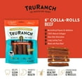 thumbnail image 2 of TRURANCH Collagen Rolls - 6" Collagen Rolls for Dogs - Long Lasting Healthy Joint Support Dog Treat - Rawhide Alternative - Skin & Coat Health - Made with Real Beef, 1 Bag, 4 Count, 2 of 9