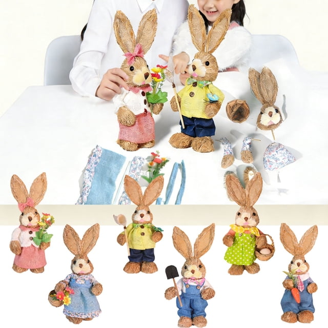 Dianli Holiday Crafts DIY Ornament Handmade Set Easter Gift Craft Kit Includes Supplies for Making Festive Tabletop Ornaments Family Kids Craft Activity Decor