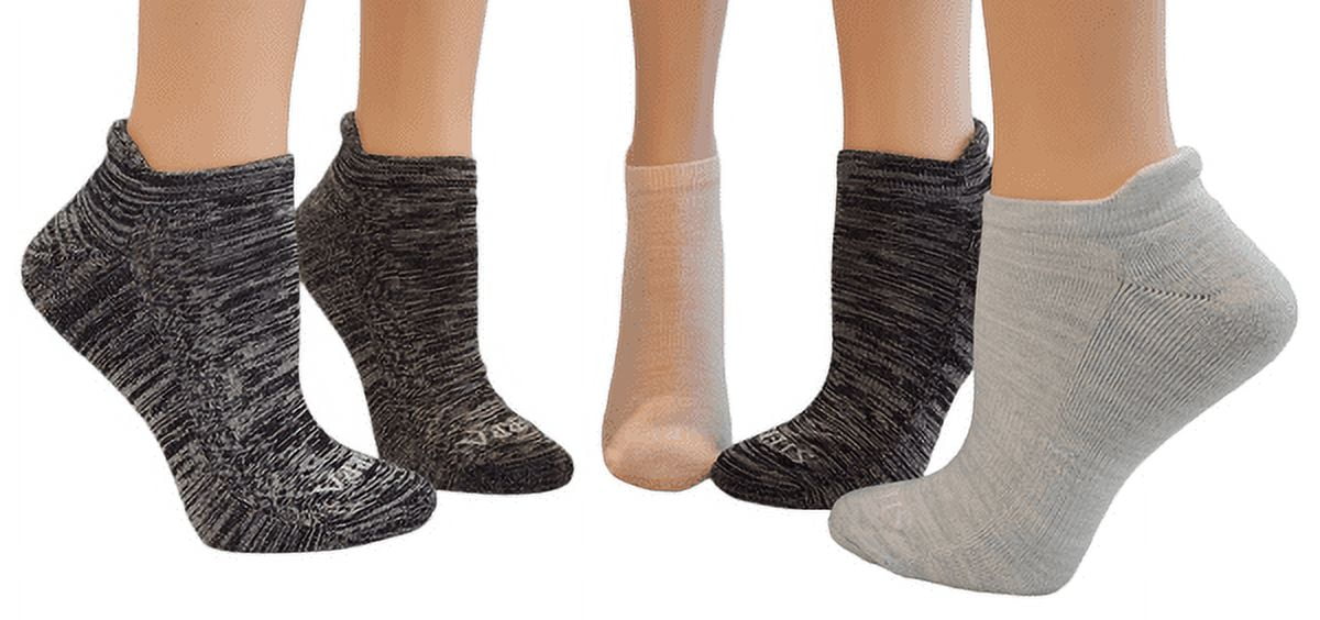 Women's Bamboo Performance Cushioned Ankle-Hi Socks with Heel Guard