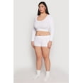 thumbnail image 3 of Womens Plus Size Seamless Rib Knit Boyshort Panty, 3 of 4