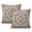 Boho Abstract Green-79, variant on Artistic Home Accent: Set of 2, 16x16 Retro Floral Mandala Compass Bohemian Decorative Pillows.