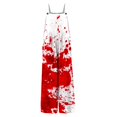 thumbnail image 5 of WTOBBY Women's Halloween Printed Cotton Jumpsuit, Sleeveless Casual Design with Loose Fit for Breathability, Perfect for Comfortable Everyday Wear,WhiteS, 5 of 5