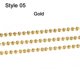 thumbnail image 1 of 5 m/lote 1,3-2,5mm oro rodio cobre a granel fino collar cadena para DIY fabricación de joyas suministros cadenas accesorios Tan Jianjun unisex, 1 of 2