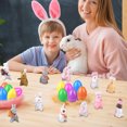 thumbnail image 5 of Easter Eggs Easter Basket Stuffers, Bunny Statue Toys, Easter Gifts Plastic Easter Eggs for Kids/Teens, Easter Toys Prefilled Easter Eggs with Cute Bunny Easter Party Supplies, 5 of 5